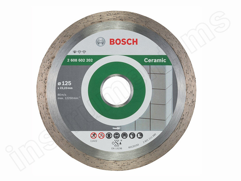 Алмазный диск Standard for Ceramic Bosch d=125х7х22,2мм - фото 1